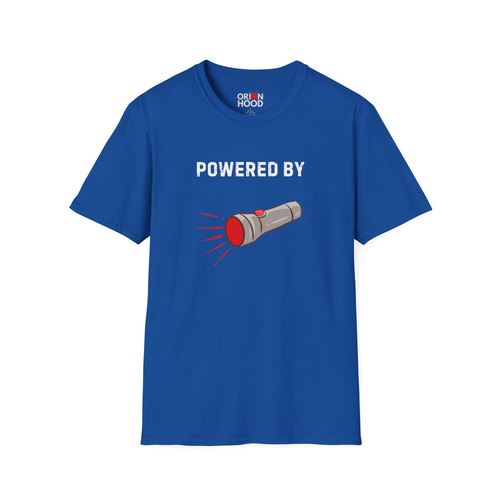Powered by Red Flashlights Unisex T-Shirt