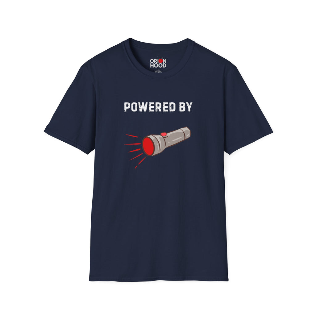 Powered by Red Flashlights Unisex T-Shirt