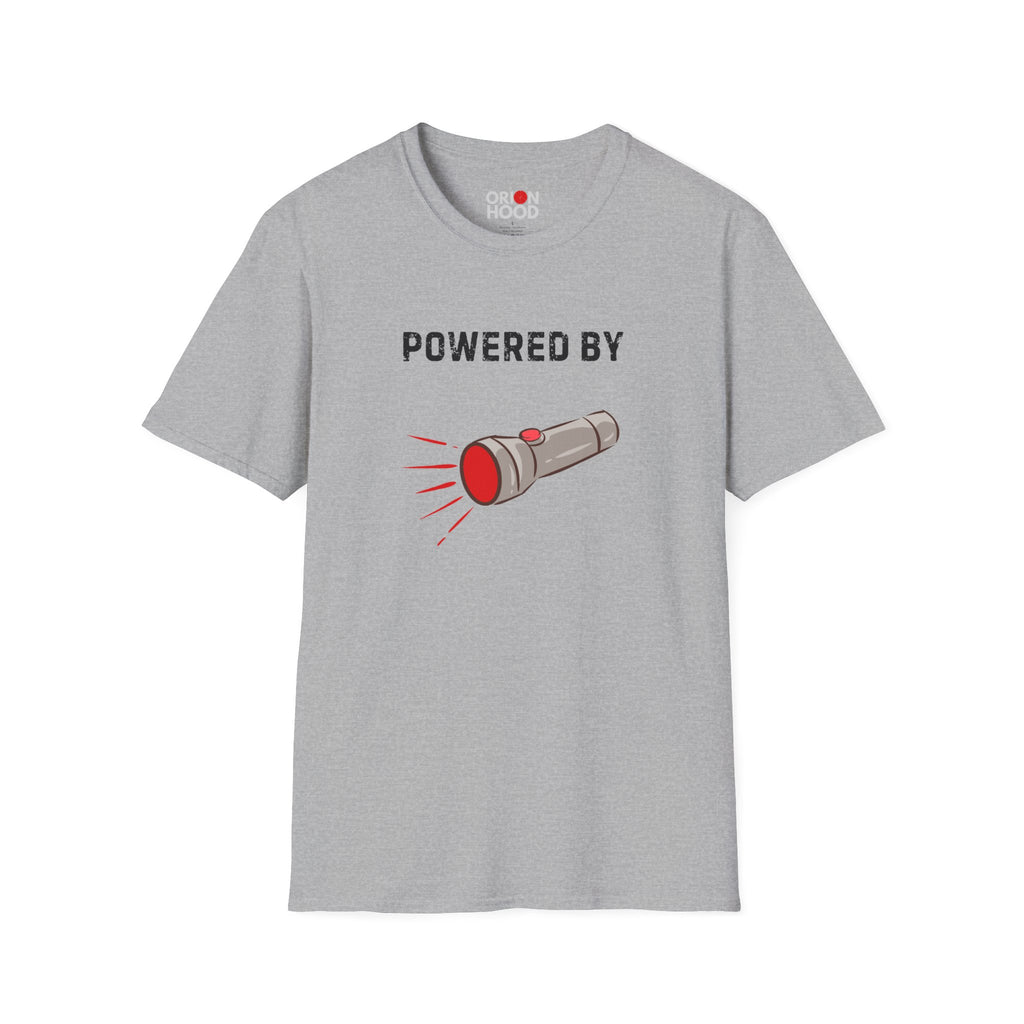 Powered by Red Flashlights Unisex T-Shirt