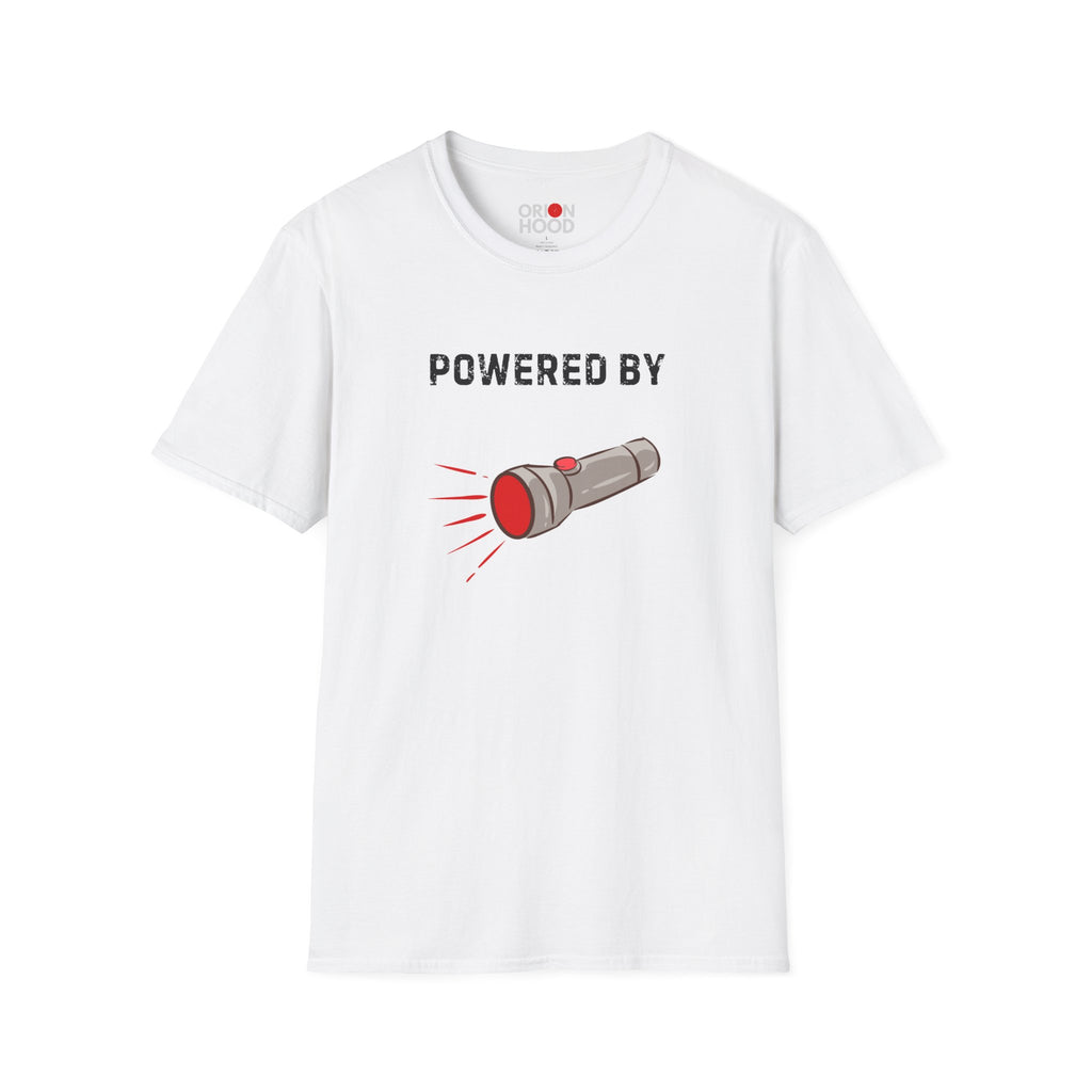 Powered by Red Flashlights Unisex T-Shirt