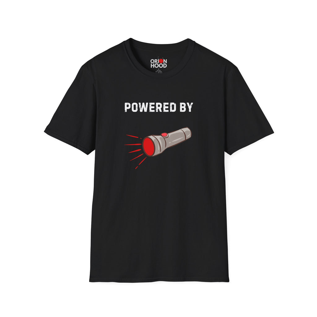 Powered by Red Flashlights Unisex T-Shirt