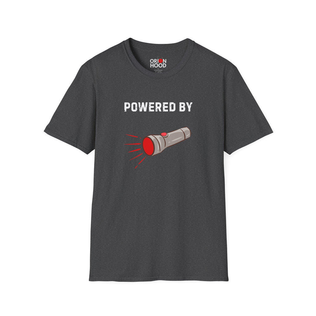 Powered by Red Flashlights Unisex T-Shirt