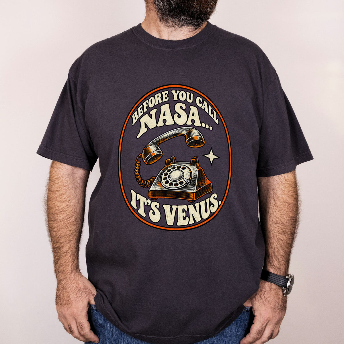 Worn: It's Venus printed on a Comfort Colors 1717 tee
