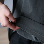 Close-up of the double-stitched bottom hem on the Comfort Colors 1717 tee