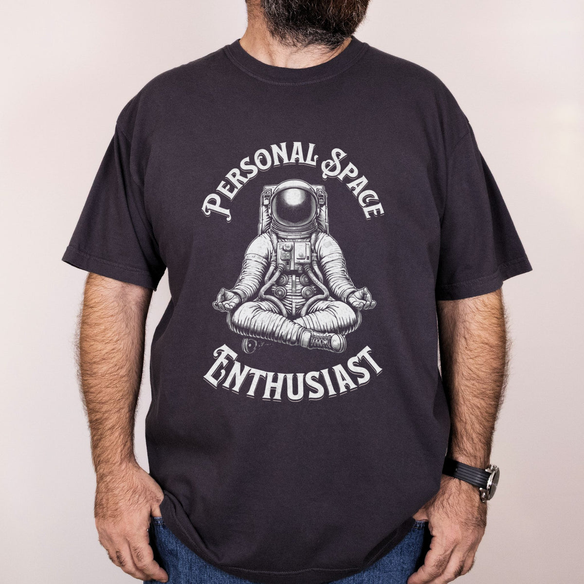 Worn: Personal Space Enthusiast printed on a Comfort Colors 1717 tee