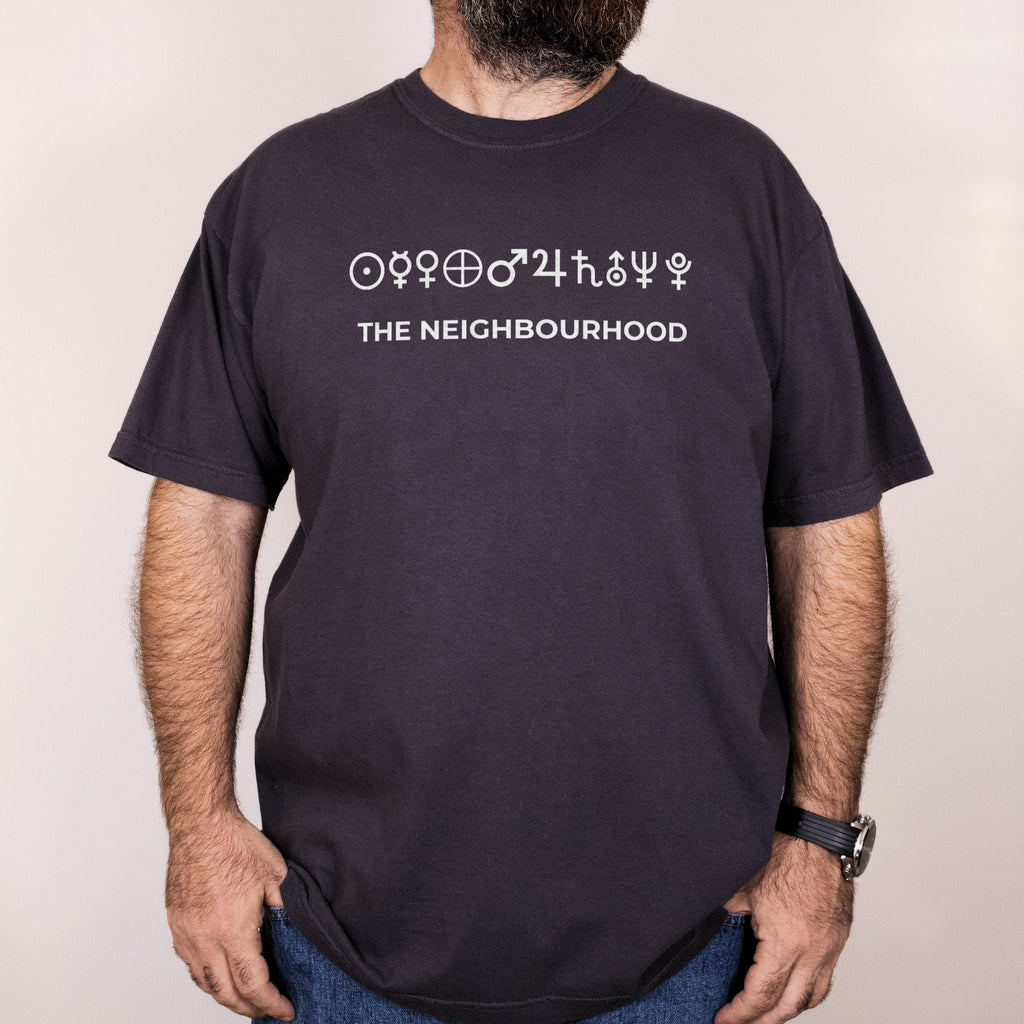 Worn: The Neighbourhood printed on a Comfort Colors 1717 tee